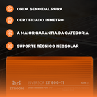 Inversor Off Grid Senoidal Ztroon Zt600-11 - 600w - 12/ 127v