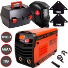 Inversora Solda 200a Mma Tig Bivolt + Máscara Kit Completo