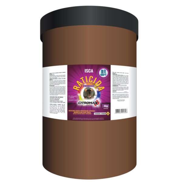 Isca Raticida Bloco Parafinado Com Alta Atratividade