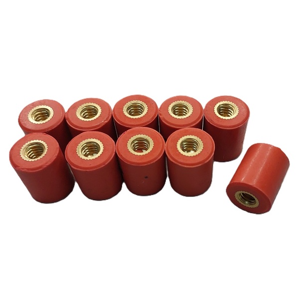 Isolador Paralelo Epóxi 16x20mm Rosca 1/4 Polegada 10 peças