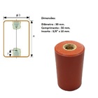 Isolador Paralelo Epóxi 30x50mm Rosca 3/8 Polegada 10 peças