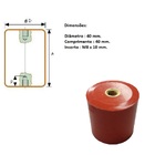 Isolador Paralelo Epóxi 40x40mm Rosca M8 Milímetro 5 Peças