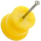 Isolador Roldana Plástico Anti Uv Fio Com Prego 100un Amarelo