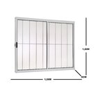 Janela 1,00 X 1,00 Integrada Manual Branca Tela Mosquiteiro