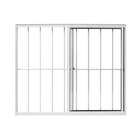 Janela 2 Folhas Em Alumínio 100 X 100 X 7,4 Cm Direita Com Gr