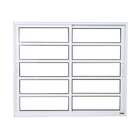 Janela 2 Folhas Móveis Em Alumínio 100 X 120 X 6,6 Cm Com Tra