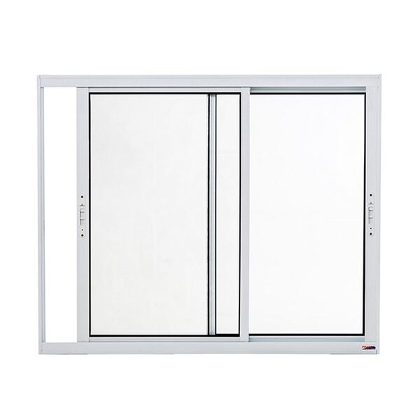 Janela 2 Folhas Móveis Em Alumínio 120 X 120 X 6,6 Cm Branco