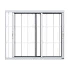 Janela 2 Folhas Móveis Em Alumínio 120 X 200 X 8,2 Cm Com Gra