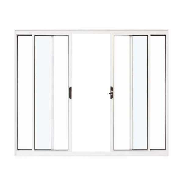 Janela 4 Folhas Em Alumínio 100 X 200 X 5,4 Cm Branco Malta P