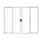 Janela 4 Folhas Em Alumínio 120 X 150 X 7,4 Cm Com Grade Bran