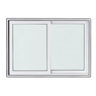 Janela de Correr Sobrepor 2 Folhas Acústica em Alumínio Branco e Vidro Laminado 12mm Magnum 1,14x1,34cm Atlântica