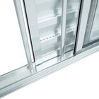 Janela Alumínio Veneziana 3 Folhas 100x100cm Com Grade Natura