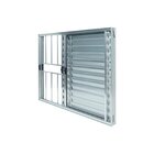 Janela Alumínio Veneziana 3 Folhas 100x120cm Com Grade Natura