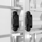 Janela Alumínio Veneziana 3 Folhas 120x120cm Com Grade Natura