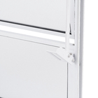 Janela Basculante 2 Folhas Alumínio Pintado Branco Linha Fortline com Vidro Mini Boreal Incolor 0,40x0,40m Atlântica