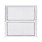 Janela Basculante 2 Folhas Alumínio Pintado Branco Linha Fortline com Vidro Mini Boreal Incolor 0,40x0,40m Atlântica