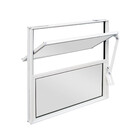 Janela Basculante 2 Folhas Alumínio Pintado Branco 0,40x0,40m Linha Home 3A Alumínio