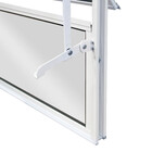 Janela Basculante 2 Folhas Alumínio Pintado Branco 0,40x0,40m Linha Home 3A Alumínio