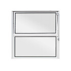 Janela Basculante 2 Folhas Alumínio Pintado Branco 0,40x0,40m Linha Home 3A Alumínio