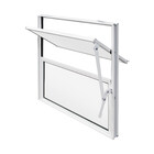 Janela Basculante 2 Folhas Alumínio Pintado Branco 0,40x0,40m Linha Home 3A Alumínio