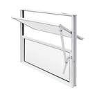 Janela Basculante 2 Folhas Alumínio Pintado Branco 0,40x0,60m Linha Home 3A Alumínio