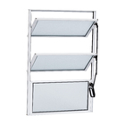 Janela Basculante 2 Folhas Alumínio Pintado Branco Linha Fortline com Vidro Mini Boreal Incolor 0,60x0,40m Atlântica