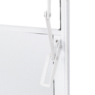 Janela Basculante 2 Folhas Alumínio Pintado Branco Linha Fortline com Vidro Mini Boreal Incolor 0,60x0,60m Atlântica