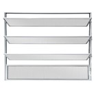 Janela Basculante 4 Folhas Alumínio Pintado Branco 0,80x0,60m Linha Home 3A Alumínio