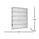 Janela Basculante 1 Secção 5 Básculas 100x80cm Ecosul Esquadr