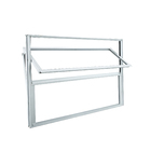 Janela de Alumínio Basculante 2 Folhas 40x40cm com Vidro 3mm Classic CRV Branca