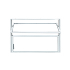 Janela de Alumínio Basculante 2 Folhas 40x40cm com Vidro 3mm Classic CRV Branca