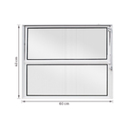 Janela de Alumínio Basculante 2 Folhas 40x60cm com Vidro Mini Boreal Home 3A Alumínio Branca