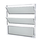 Janela de Alumínio Basculante 3 Folhas 80x80cm com Vidro 3mm Classic CRV Branca