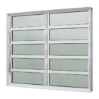 Janela Basculante Alumínio Branco 100x150 Duas Seções Jap Car
