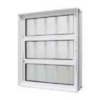 Janela Basculante Alumínio Branco 60x80 Com Grade Jap Caribe