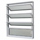 Janela Basculante Alumínio Branco 80x40 Jap Caribe Max