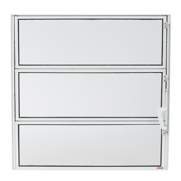 Janela Basculante Alumínio Pintado Branco 0,60x0,60m Linha Master Brimak