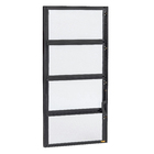 Janela Basculante Alumínio Pintado Preto Fosco 0,80x0,40m Linha Master Brimak