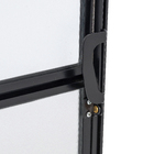 Janela Basculante Alumínio Pintado Preto Fosco 0,80x0,40m Linha Master Brimak