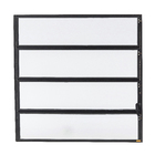 Janela Basculante Alumínio Pintado Preto Fosco 0,80x0,80m Linha Master Brimak