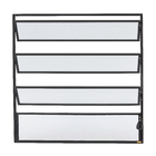 Janela Basculante Alumínio Pintado Preto Fosco 0,80x0,80m Linha Master Brimak