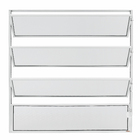 Janela Basculante Alumínio Pintado Branco 0,80x0,80m Linha Master Brimak