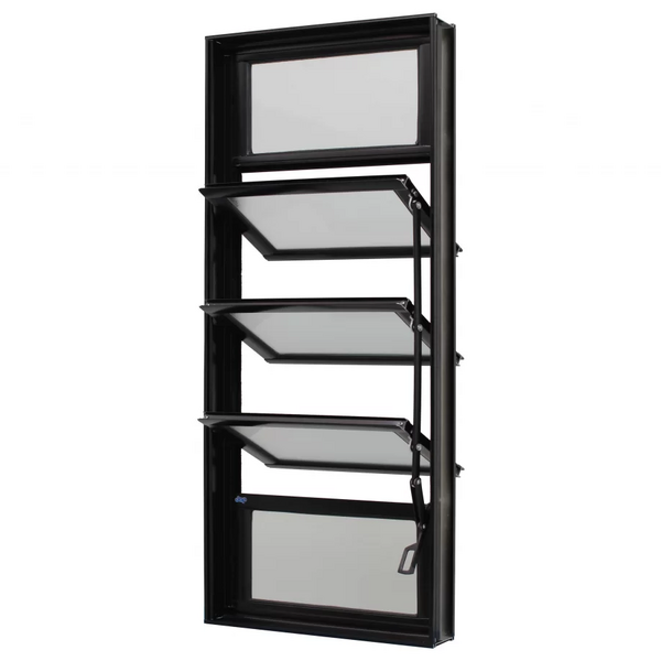 Janela Basculante Alumínio Preto 100x40x6cm Jap Caribe Max