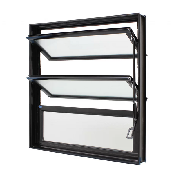 Janela Basculante Alumínio Preto 60x100x6cm Jap Caribe Max