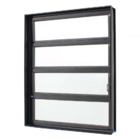Janela Basculante Alumínio Preto 80x80 Jap Caribe Max