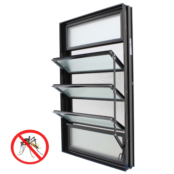 Janela Basculante Com Tela Mosquiteiro 100x60x10,2cm Alumínio