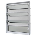 Janela Basculante Com Tela Mosquiteiro 80x60x10,2cm Alumínio