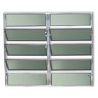 Janela Basculante De Alumínio 100x120cm 2 Seções Com Vidro Bo