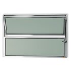 Janela Basculante De Alumínio 40x80cm Com Vidro Boreal Anodiz