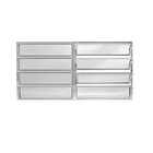 Janela Basculante De Alumínio Duplo 0,80 X 1,20 Linha All Sof